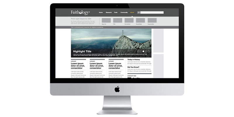 Faithology Website and Web App Design