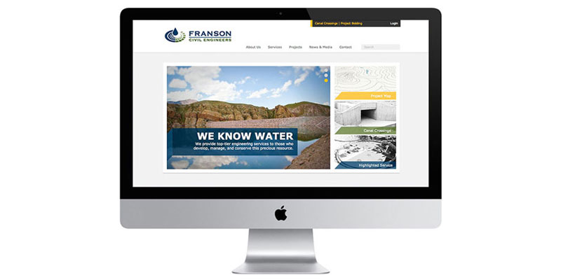 Franson Civil Engineering Website Redesign
