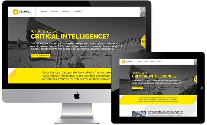 Web site design, coding and SEO for Critical Intelligence