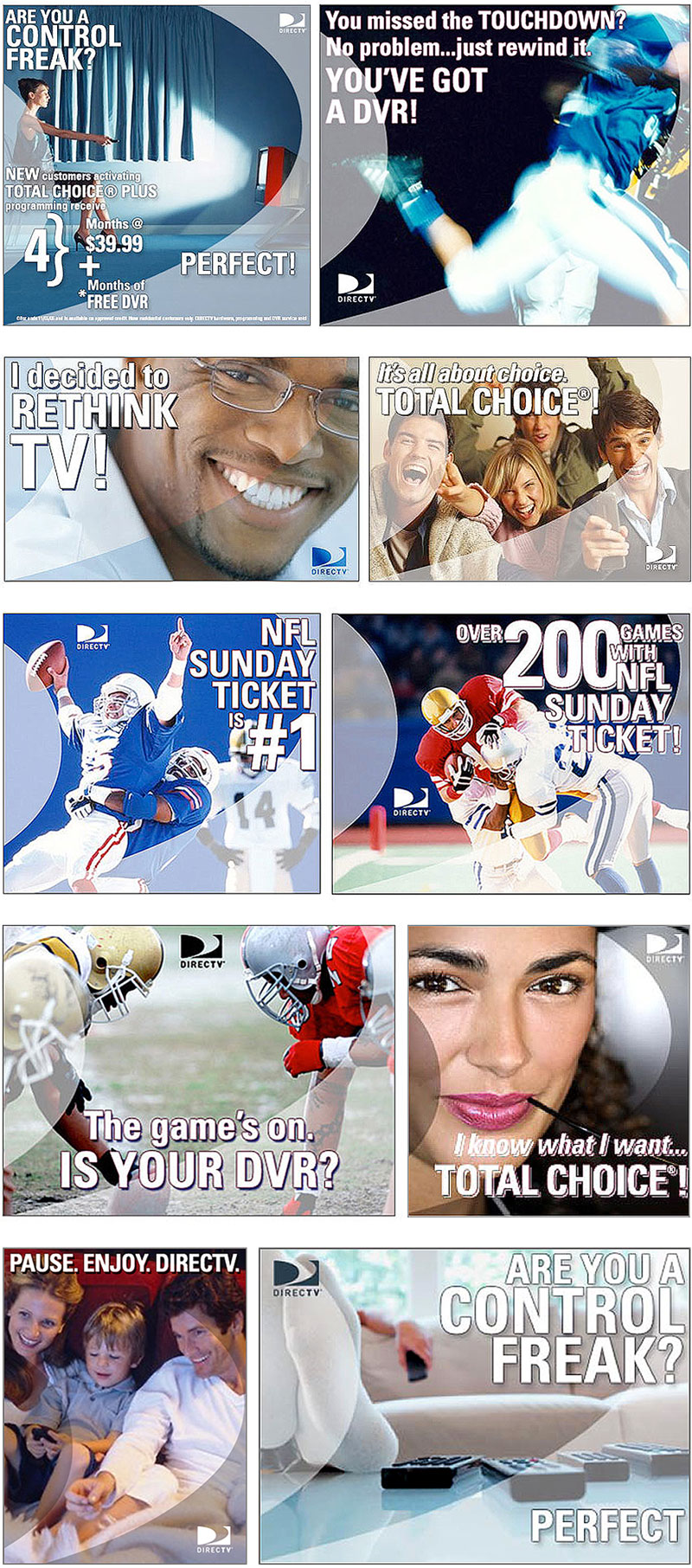 DirecTV Advertising and Marketing Examples