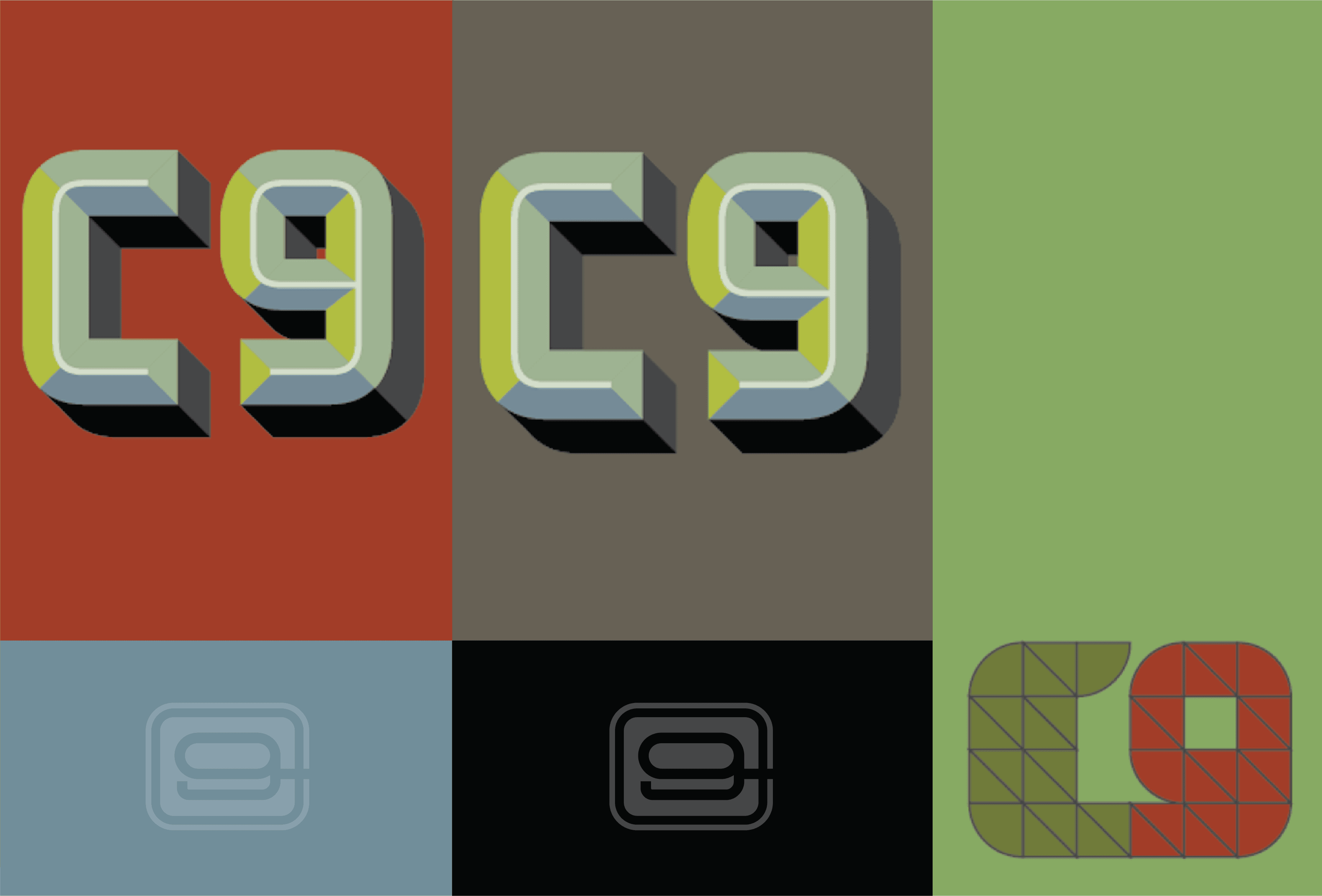 Central and 9th branding materials